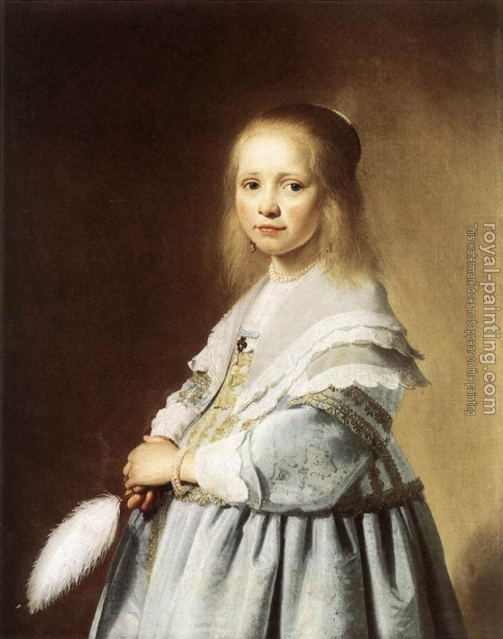 Jan Cornelisz Verspronck : Girl in a Blue Dress